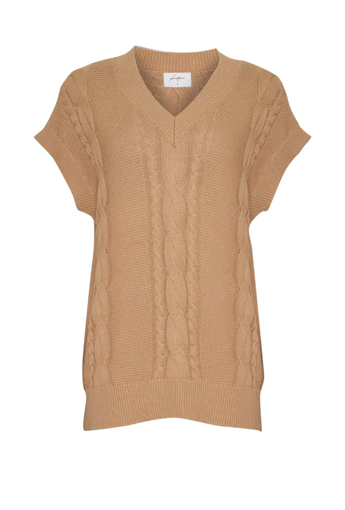 SALUZZO KNIT VEST -^Girl and the Sun Discount